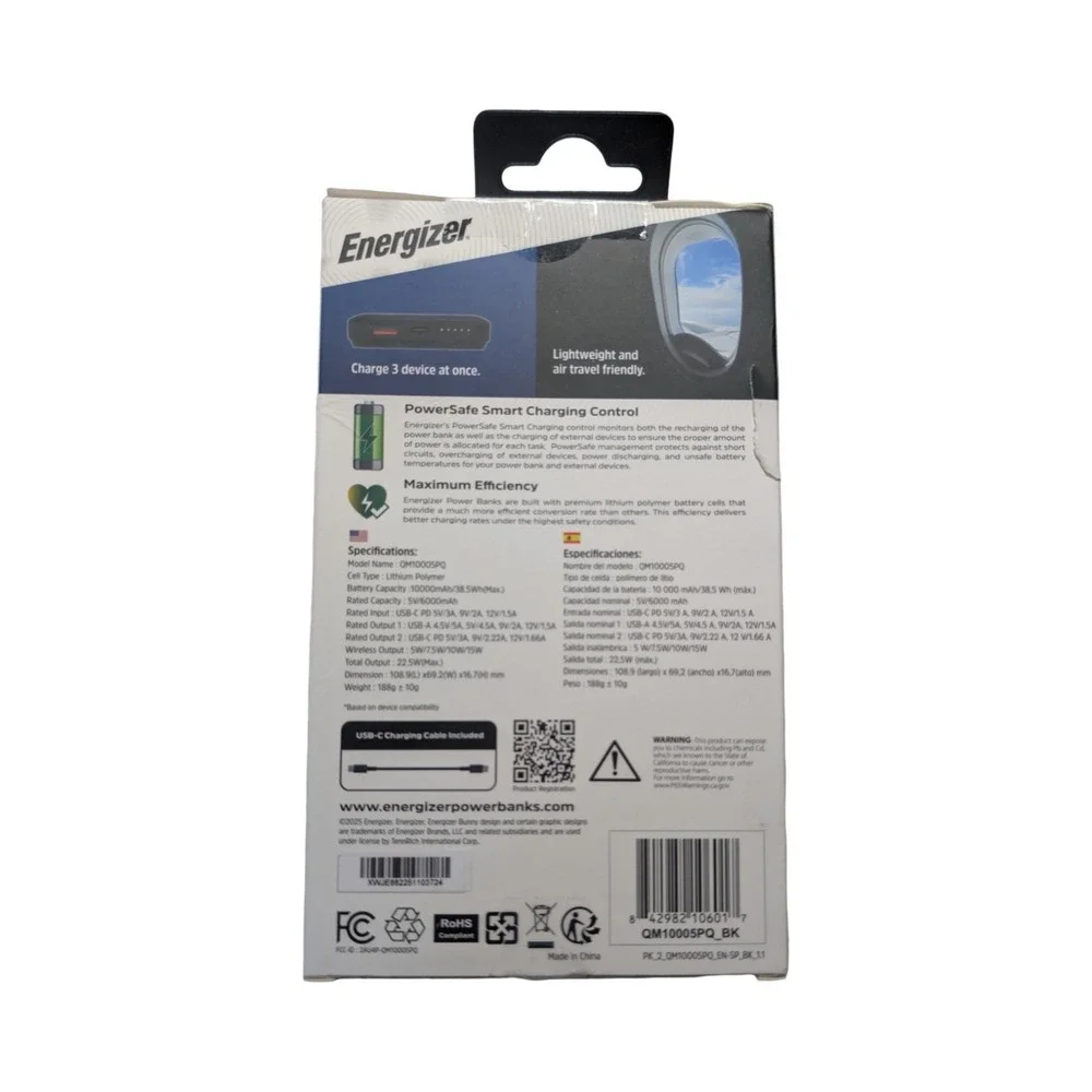 Nn9-O Energizer Ultimate Magnetic Wireless Power Bank 10,000mAh 22.5W Fast